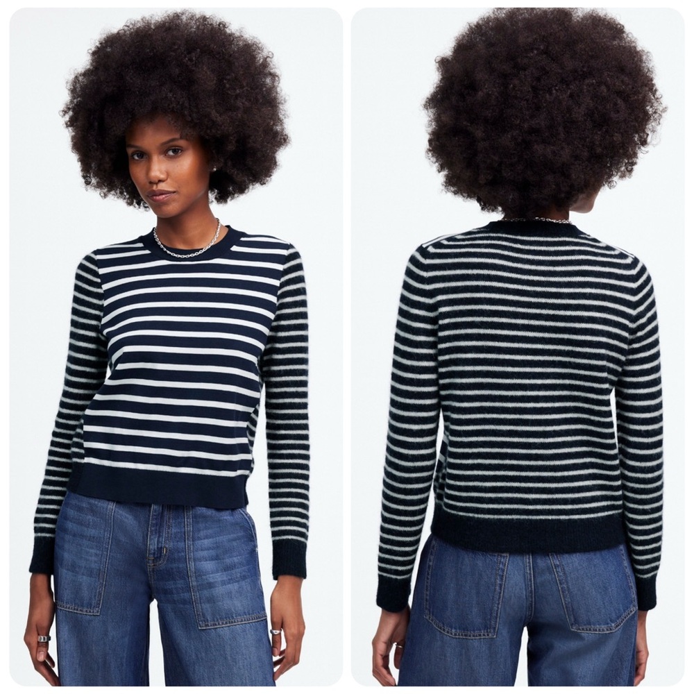 Madewell Mixed-Yarn Striped Sweater